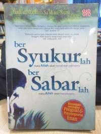 Bersyukurlah... Bersabarlah...