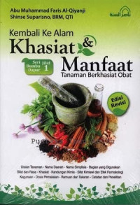 Kembali ke Alam Khasiat dan Manfaat Tanaman Berkhasiat Obat Jilid 1
